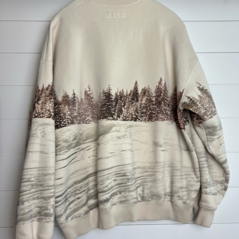 Abercrombie & Fitch Festive Horse-DrawnSweatshirt- Medium SOUGHT AFTER VIRAL - Picture 6 of 9
